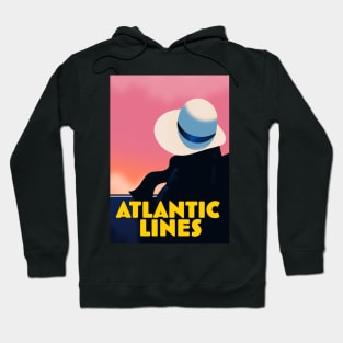 Atlantic Lines Cruise Liner travel poster Hoodie